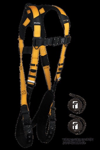 Journeyman Flex® Aluminum 1D Standard Non-belted Full Body Harness, Tongue Buckle Leg Adjustment