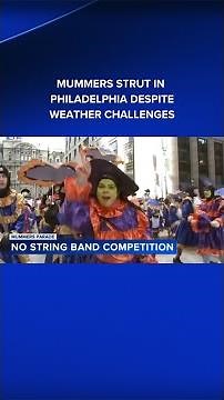 Mummers parade struts on in Philadelphia despite weather challenges