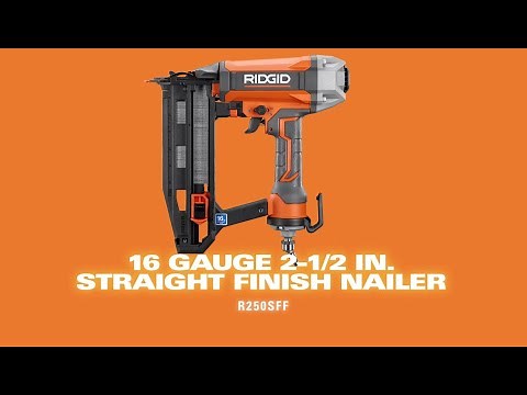 RIDGID 16 Gauge 2-1/2 in. Straight Finish Nailer