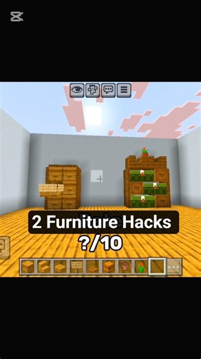 Furniture Hacks You MUST Try in Minecraft 🪑🔥 #Minecraft #Shorts #Viral