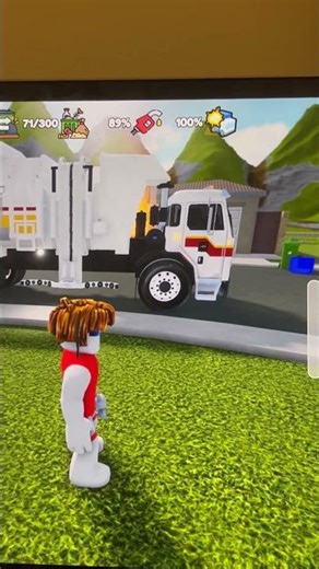 Garbage truck fire in collect garbage for fun Roblox, ￼￼￼