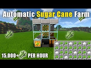 EASY 1.18 ZERO-TICK SUGARCANE FARM TUTORIAL in Minecraft Bedrock (MCPE/Xbox/PS4/Nintendo Switch/PC)