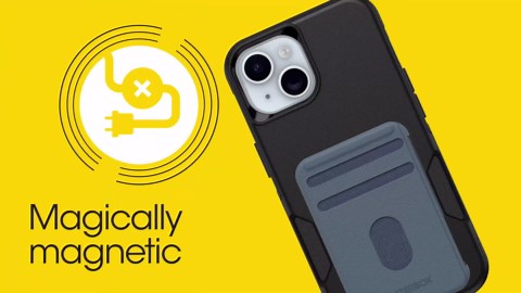 OtterBox iPhone 15 Pro Max - Commuter MagSafe Case - Slim & Tough - Pocket-Friendly - Dual Layer Drop Protection - Port Covers – Non-Retail Packaging - Black