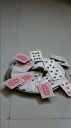 Card Castle Collapses on Bass Vibration 🎵