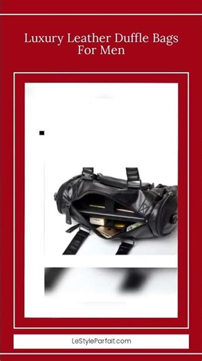 ⚡Buy Luxury Leather Duffle Bags For Men exclusively at LeStyleParfait.com 👈