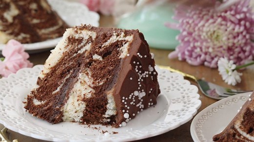 94K views · 328 reactions | Soft, fluffy, moist marble cake, made with vanilla and chocolate cake swirled together. RECIPE: https://sugarspunrun.com/marble-cake/ | Sugar Spun Run | Facebook