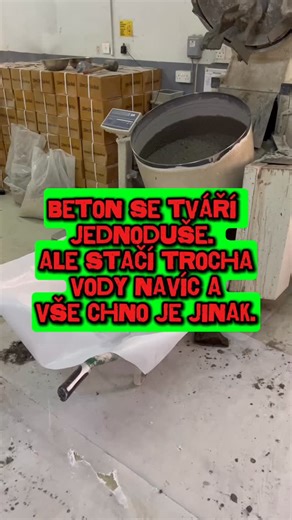 5K views · 94 reactions | Beton se tváří jednoduše. Ale stačí trocha vody navíc a všechno je jinak. Na stavbách se často žádá po řidičích mixů, aby „dolili vodu, ať to líp teče“. Jenže tím se mění celé složení směsi – beton ztrácí pevnost, odolnost i životnost. Měkčí neznamená lepší. #beton #reologie #cementum #stavimepevne | cementum.shop | Facebook