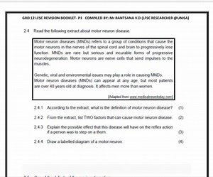 GRD 12 LFSC REVISION BOOKLET- P1 COMPLED BY: Mr RANTSANA V.D (L... | Filo