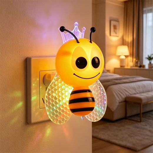 Bee LED Night Light, Plug-in Kids Room Lamp - Etsy