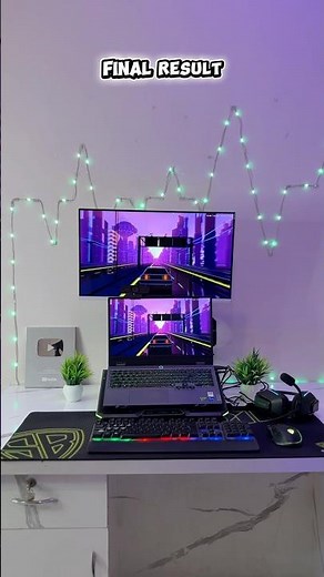 Single to Dual Monitor Setup 🔥 Clean Desk Upgrade 🚀 #shorts #ytshorts