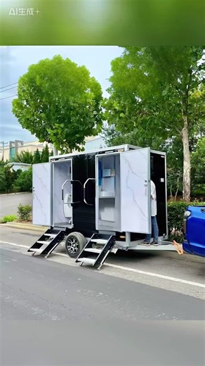 Luxury VIP Mobile Toilet Trailer, Mobile Toilet Made in China#Mobile #Outdoor #Portable #Trailer toilet#Toilet trailer#Portable toilet#Mobile Toilet