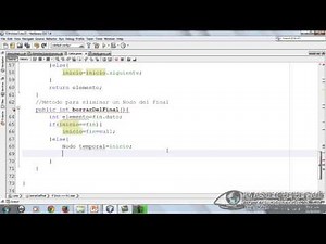 18 - Listas Simplemente Enlazadas, Borrar del Final (EDDJava)