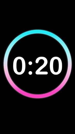 ⏱️ 20 Second Countdown Timer | Clock Ticking Sound & Alarm