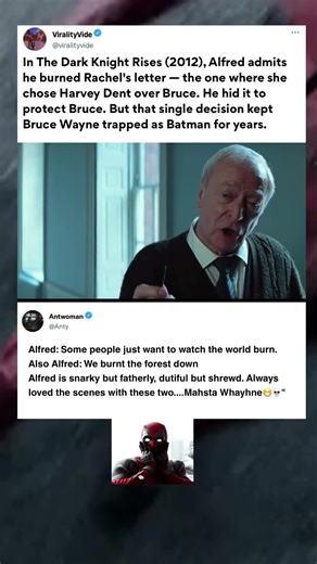 In Dark Knight Rises (2012), Alfred didn’t save Bruce. He trapped him #batman #shorts