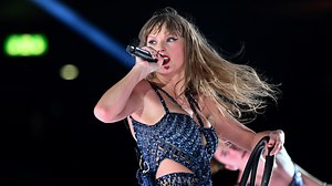 Taylor Swift's face painted on Kim Kardashian's body on mural in Italy