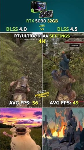 RTX 5090 - DLSS 4.0 vs DLSS 4.5 FPS comparison #pcgaming #shorts