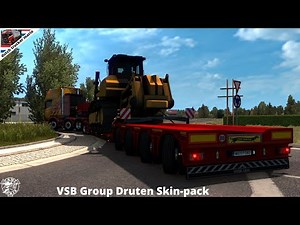 ets 2 heavy load scania 4 serie v8 VSB Group Druten Skin-pack dutch trucker mario