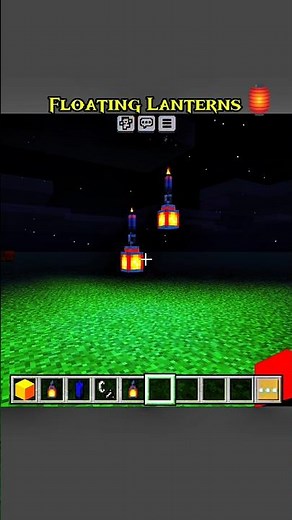 🏮 Floating Lanterns Design | Magical Minecraft Build Idea #FloatingLanterns #MinecraftBuild