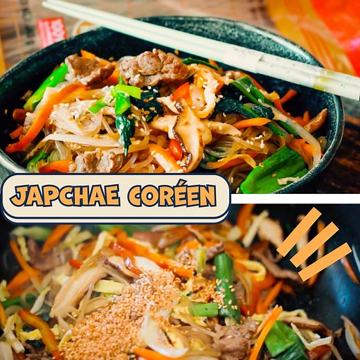 Recette Coréenne facile : le JAPCHAE 🇰🇷🥢 | Le riz jaune