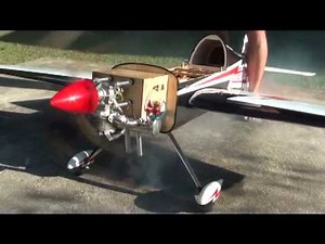 Teste motor DLE 55 no Sbach 300 30%