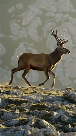 POV: A Deer Dashing Through the Mountains 🦌⛰️ #Shorts #youtubeshorts #aishorts #viralanimals