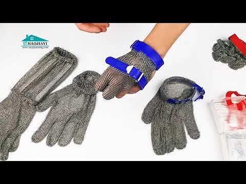 Stainless Steel Protective Cut Resistant Chainmail Glove