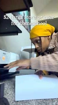 $2 thrift store printer for my homeschool, I think it works😆