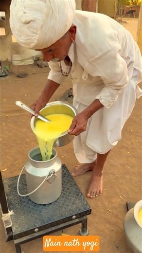 rajasthan ka #desi #ghee👌 Rajasthani desi #style #rajasthaniculture #nain #nath #yogi