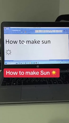 Create a Realistic Sun in MS Word with Easy Steps