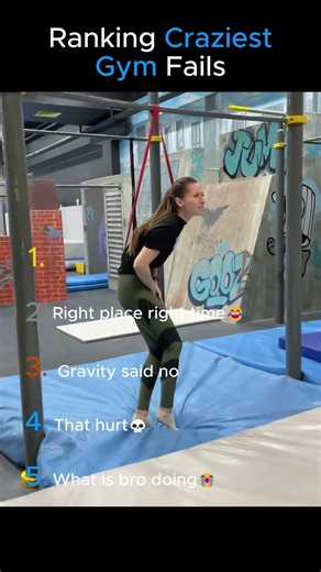 RANKING CRAZY GYM FAILS (DON'T CHECK THIS SOUND😭) #shorts