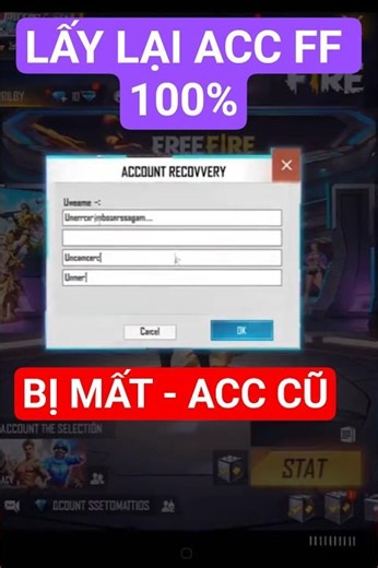 Cách Lấy Lại Acc Free Fire Bị Mất, Bị Xoá, Quên Mật Khẩu Bằng Google, Facebook, ID, Tên, Nick FF Cũ