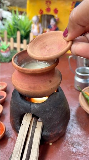 Miniature rice cooking 🍚🍚#viral #rice #trending #shorts