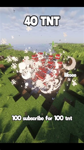 40 TNT explosion #tnt #minecraft #explosion