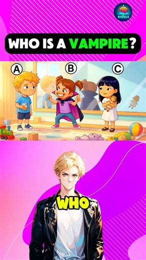 Who is a vampire? #riddles #quiz #shorts
