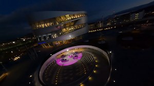 49K views · 933 reactions | A whole night alone with the entire automotive history of Mercedes-Benz! We made this dream come true for 12 influencers and followed them with a drone. If you want to visit us by day: museum-ticket.mercedes-benz.com #MBmuseum | Mercedes-Benz Museum | Facebook