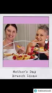 11 reactions | Sharing this cooking video from May 2021 with Beth from @kidslovetocook Posted @withregram • @kidslovetocook Cook up a gorgeous Mother’s Day Brunch for Mum on Sunday. . Each day Carla @decorati_kids_ and Beth @kidslovetocook reveal a new recipe:  Mini Quiches  Scones  Pancake Skewers Recipes in the link in bio each day. Happy Cooking  #kidscooking #mothersday2021 #letsgetcooking #kidscookbreakfast | Decorati | Facebook