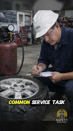 Gas Station Tire Explosion 1999 Compressed Air Fatality #safetyhistory #osha