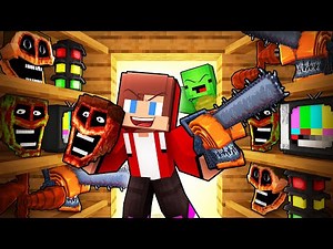 JJ and Mikey Use SCARY SKINS to Prank in Minecraft - Maizen
