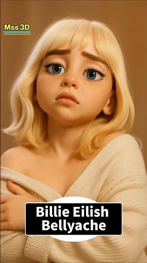 Pixar Billie Eilish Sings "Bellyache" in 3D 🎶💚