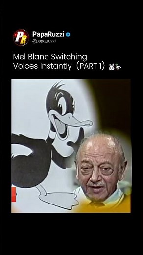Mel Blanc Switching Voices Instantly (Part 1) 🤯 #melblanc #looneytunes