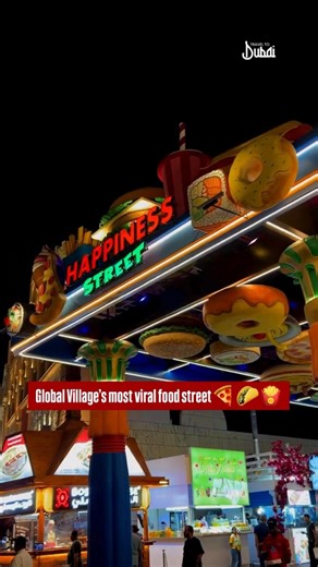 Happiness Street Global Village Dubai 😋 | Best Street Food Spots You Must Try