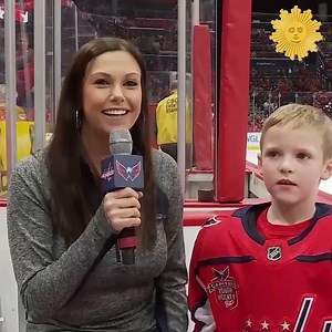 8-yo Jackson Friedlander from VA scored two goals during intermission of the Washington Capitals game on Thursday night prior to giving a personality-full interview in which he touched on how hockey is about fun instead of winning, his pet tarantula, & being shy and courageous https://cbsn.ws/35JxqKh | CBS Sunday Morning