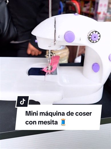 Mini máquina de coser compacta para trabajos prácticos