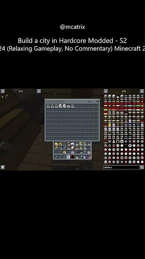 Build a city in Hardcore Modded - S2 EP. 24 (Relaxing Gameplay, No Commentary)Minecraft 2024 PART 20