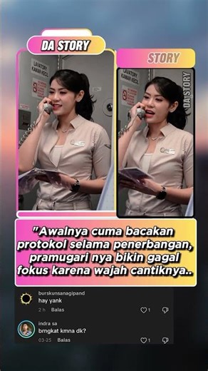 Reading flight protocols: This flight attendant makes you lose focus because of her face #shorts ...