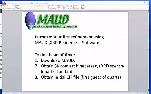 用MAUD进行全谱拟合