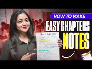 How to Make Chapter Notes in English (Step-by-Step Guide)