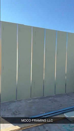 2 hours Wall Shaftliner Installation #construction #wood #woodworkingprojects#drywall