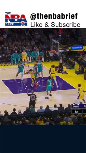 NBA - Dance. Drive. Finish Luka ends Q1 with 19 PTS #charlottehornets #losangeleslakers #lukadoncic