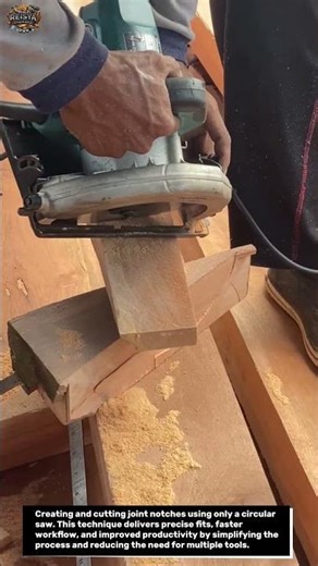 Smart Joinery Notch Cutting Using Only a Circular Saw | Precise Wood Technique